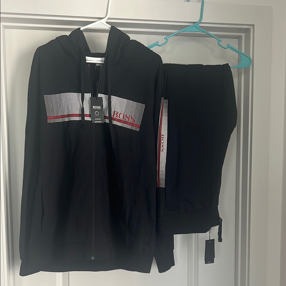 Boss Black and Red Sweatshirt